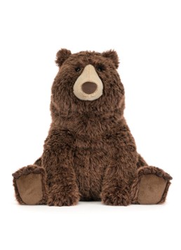 Jellycat Bizzlestomp Bear in de kleur Bruin, maat: 40x36x29