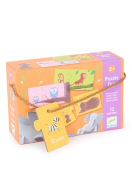 Djeco Mama & Baby duo-puzzel 24 stukjes