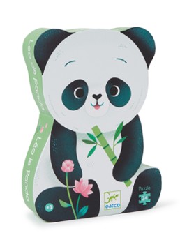 Djeco Leo de Panda legpuzzel 24 stukjes in de kleur Multicolor, maat: 1MAAT