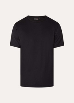 Peuterey Heren Zole T-shirt met in zijdeblend in de kleur Zwart, maat: L