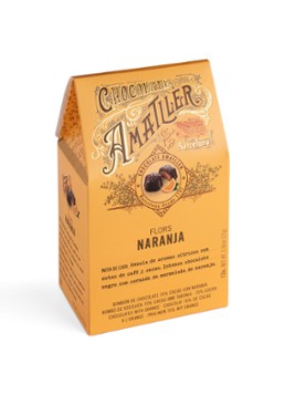 Chocolate Amatller Pure chocolade met sinaasappelvulling 12 stuks - Deal