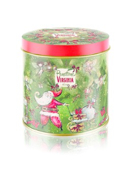Amaretti Virginia Virginia Panettone Tradizionale Alto in blik 1000 gram Beige - Deal