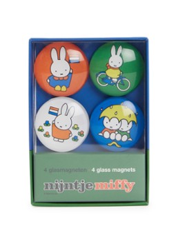 MTDay Nijntje glasmagneten set van 4 Multicolor - Deal