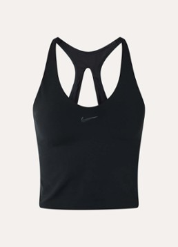 Nike Dames Universa sport bh met medium support en logo in de kleur Zwart, maat: M