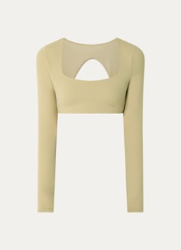 Nike Dames Sport bh met medium support in de kleur Khaki, maat: S