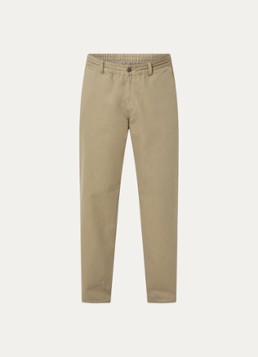 Forét Heren Clay straight fit chino met steekzakken in de kleur Mosgroen, maat: L
