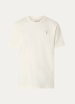 Forét Heren Posy T-shirt met ronde hals in de kleur Beige, maat: XXL