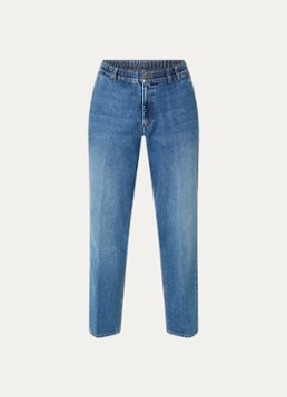Forét Heren Clay straight leg jeans met medium wassing in de kleur Indigo, maat: XL