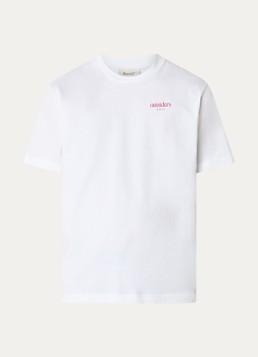 Forét Heren T-shirt met front- en backprint in de kleur Wit, maat: XXL