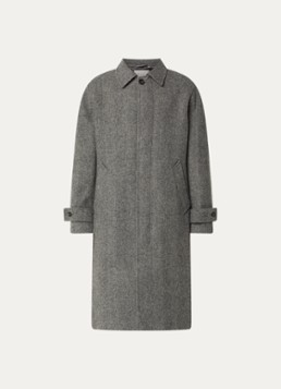 Forét Heren Mantel van wol met steekzakken in de kleur Grijs, maat: L