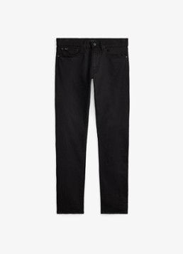 Ralph Lauren Heren Sullivan slim fit jeans met gekleurde wassing in de kleur Hdn Black / Zwart