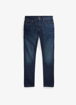 Ralph Lauren Heren Slim leg jeans met donkere wassing in de kleur Narrows / Indigo