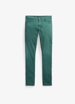 Ralph Lauren Heren Sullivan slim fit jeans met gekleurde wassing in de kleur Hdn Blackwatch Green / Groen