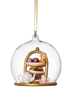 Sass & Belle High Tea kerstbal 8 cm Goud - Deal