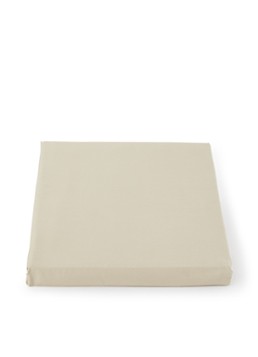 Olivier Desforges Damier hoeslaken van katoensatijn 300TC, hoekhoogte 25 cm Donkerbeige - Deal