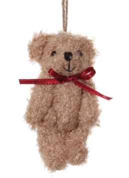 Shishi Teddy Bear kersthanger 10 cm Beige - Deal