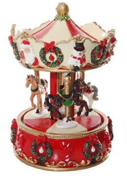 Shishi Draaimolen muziekdoos 18 cm Multicolor - Deal