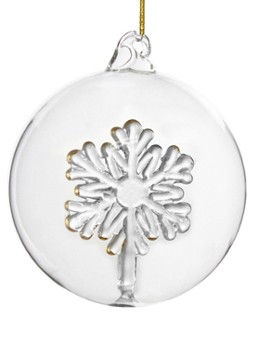 Shishi Gilded Snowflake kerstbal 10 cm Transparant - Deal