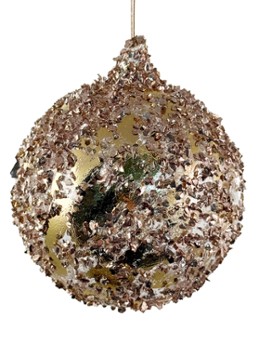 Shishi Kerstbal 10 cm Goud - Deal