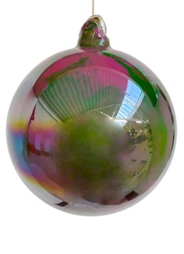 Shishi Marbled kerstbal 10 cm Groen - Deal
