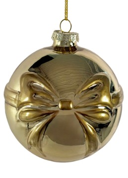Shishi Strik kerstbal 10 cm Goud - Deal
