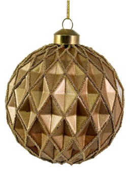 Shishi Kerstbal 10 cm Goud - Deal