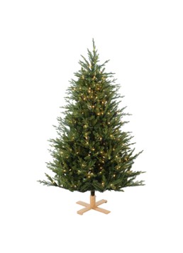 Van Der Gucht Arkansas kunstkerstboom met LED verlichting 228 cm Donkergroen - Deal