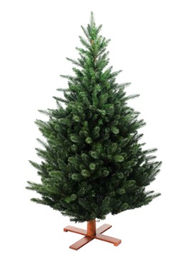 Van Der Gucht Kentucky Deluxe kunstkerstboom met houten voet 183 cm Groen - Deal