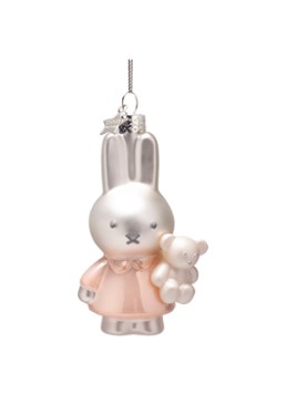 Vondels Nijntje/Miffy met Beer kersthanger 11 cm Roze - Deal