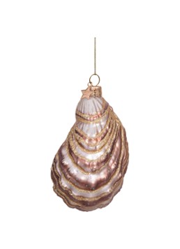 Vondels Oester kersthanger 10 cm Goud - Deal