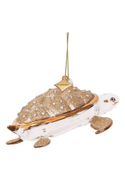 Vondels Schildpad kersthanger 4 cm Goud - Deal