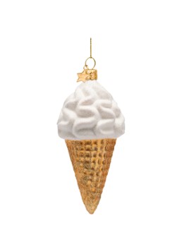 Vondels Ijshoorn kersthanger 14 cm Goud - Deal