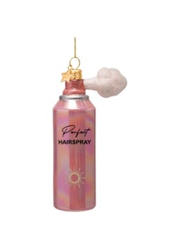 Vondels Haarspray kersthanger 11,5 cm Roze - Deal