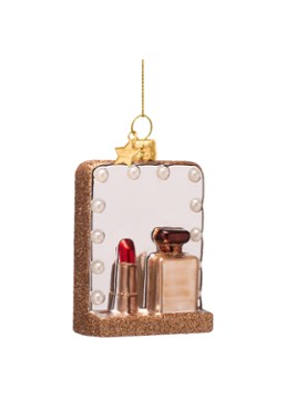 Vondels Vanity Spiegel kersthanger 8,5 cm Goud - Deal