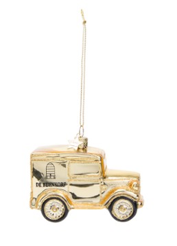 Vondels Special Bijenkorf wagen kersthanger 7 cm Goud - Deal