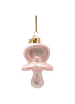Vondels Fopspeen kersthanger 8 cm Roze - Deal