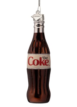 Vondels Coca Cola Diet Coke kersthanger 12 cm Donkerbruin - Deal