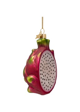 Vondels Drakenfruit kersthanger 10 cm Roze - Deal