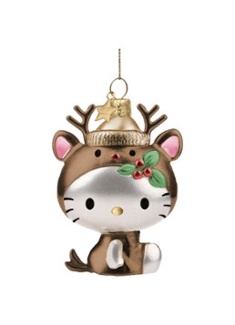 Vondels Hello Kitty in rendierpak kersthanger 9,5 cm Brons - Deal