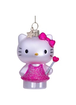 Vondels Hello Kitty met toverstaf kersthanger 9 cm Roze - Deal
