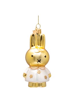 Vondels Nijntje/Miffy sterrenjurk kersthanger 11 cm Goud - Deal