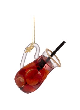 Vondels Rode Sangria kersthanger 9 cm Rood - Deal