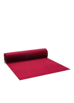 Vivant Velvet Deluxe tafelloper 250 x 28 cm Cranberryrood - Deal