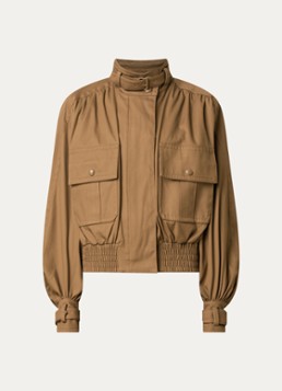 Zimmermann Dames Valiant bomberjack met borstzakken in de kleur Taupe, maat: L