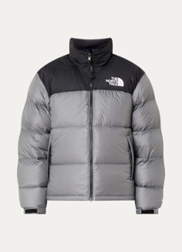 The North Face Heren 1996 Retro Nuptse puffer jack met donsvulling in de kleur Grijs, maat: XL