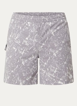 The North Face Heren Straight fit korte broek met print en steekzakken in de kleur Lichtgrijs, maat: XL