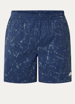 The North Face Heren Straight fit korte broek met print en steekzakken in de kleur Donkerblauw, maat: XL