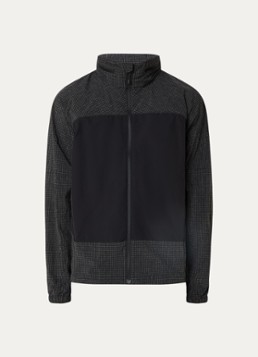 The North Face Heren Jack met ruitdessin en ritszakken in de kleur Antraciet, maat: XS
