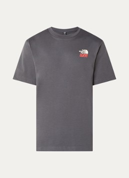 The North Face Heren 1966 Flora T-shirt met logo- en backprint in de kleur Donkergrijs, maat: S