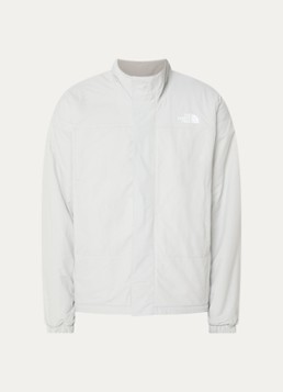 The North Face Heren Yumiori reversible jack van teddy met ritszakken in de kleur Lichtgrijs, maat: L